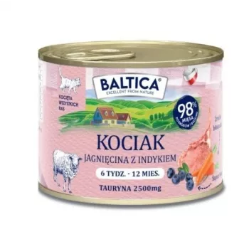 BALTICA Sabores regionales Kitten Cordero con pavo - Comida húmeda para gatos - 185 g