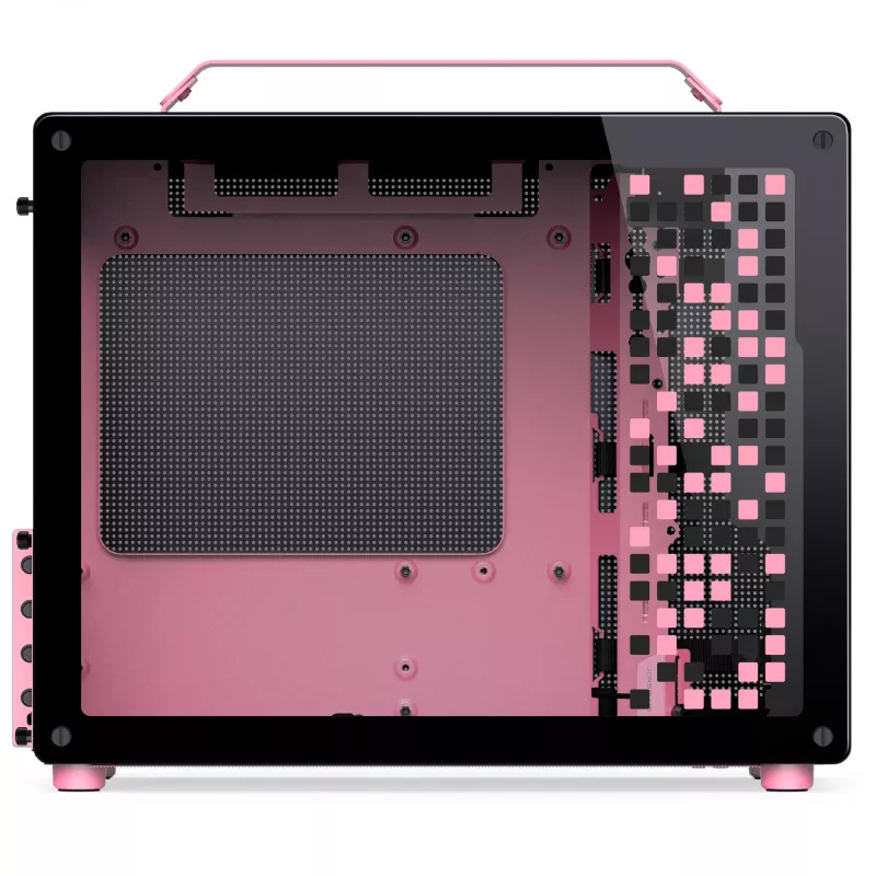 Caja Jonsplus MATX Handle Case Z20 Negro-Rosa – caja Mini/Micro/Flex-ATX con asa de transporte
