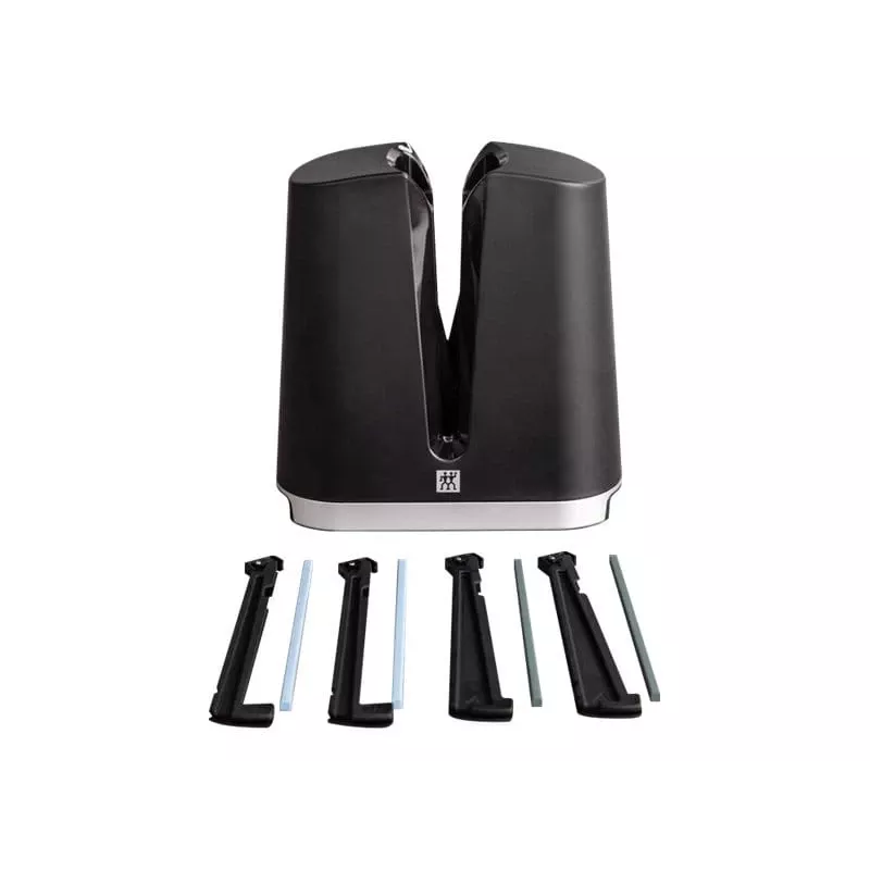 Afilador de cuchillos ZWILLING V-Edge Pull Through, negro, diseño compacto de extracción