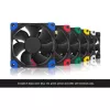Noctua NF-A8 PWM chromax.black.swap NF-A8 PWM CH.BK.S ventilador de caja, 80 mm, 80x80x25 mm, 450–2200 rpm, negro