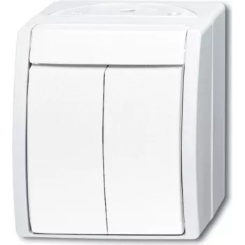 BUSCH-JAEGER Series Switch 2601/5W-54 ocean blanco alpino IP44 interruptor de tecla 2601/5W-54 (1085-0-1621)