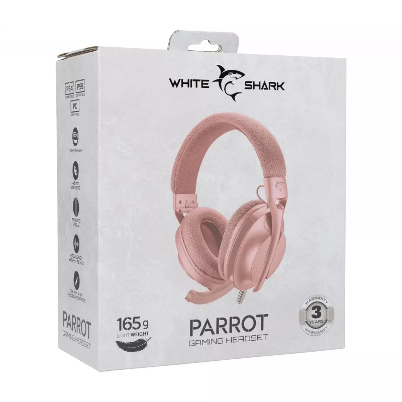 Auriculares White Shark GH-2440 Parrot Pink