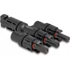 Conector para panel solar DeLOCK DL4 1 conector macho a 3 conector hembra negro