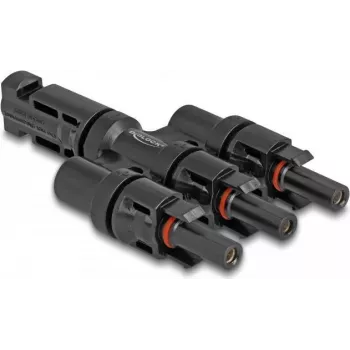 Conector para panel solar DeLOCK DL4 1 conector macho a 3 conector hembra negro