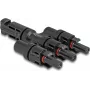 Conector para panel solar DeLOCK DL4 1 conector macho a 3 conector hembra negro