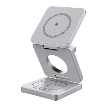 Cargador inalámbrico BlitzWolf BW-IW30 estación de carga rápida 3 en 1 para iPhone y Samsung, carga inalámbrica de 3 dispositivos
