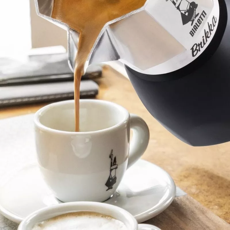 Bialetti Brikka cafetera moka 0,1 L negra, acero inoxidable
