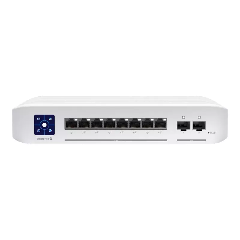 Ubiquiti UniFi Enterprise 8 PoE Gestionado L3 2.5G Ethernet (100/1000/2500) Power over Ethernet (PoE) acero inoxidable