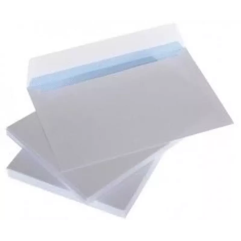 Sobres con franjas C5 162x229 mm, blanco 80g x 50 uds.