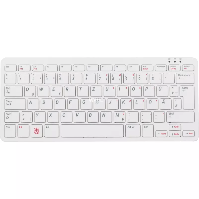 Teclado USB con cable Raspberry PI teclado DE RB-TASTA01W — conexión USB, distribución alemana
