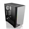 Caja de PC Thermaltake H550 TG ARGB Midi-Tower negra, gris