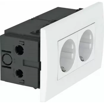 OBO Bettermann unidad de tomas de corriente 2 tomas 84x140x59mm rt SDE (6119409)