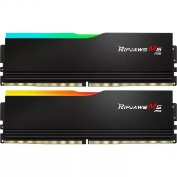 DIMM 48 GB DDR5-6000 (2x 24 GB) Dual-Kit, memoria negra, F5-6000J3036F24GX2-RM5RK, Ripjaws M5 RGB, INTEL XMP