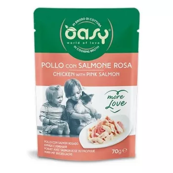 Oasy More Love Pollo con Salmón Bolsa 70 g