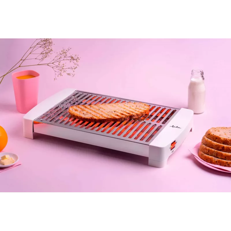 Tostadora JATA TT5016 1000 W gris acero inoxidable