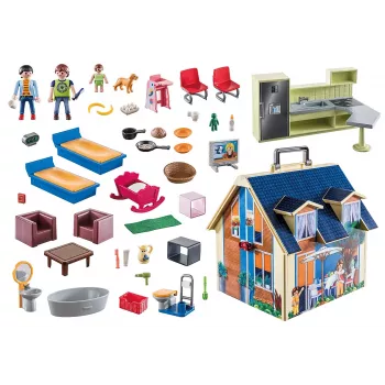 Set de construcción PLAYMOBIL Casa de muñecas 70985 multicolor plástico