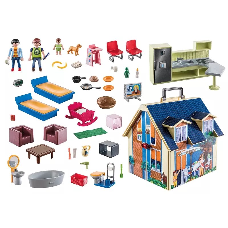 Set de construcción PLAYMOBIL Casa de muñecas 70985 multicolor plástico