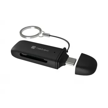 Lector de tarjetas NATEC SCARAB C SD/Micro SD USB 3.2 Gen 1 Negro (NCZ-2365)