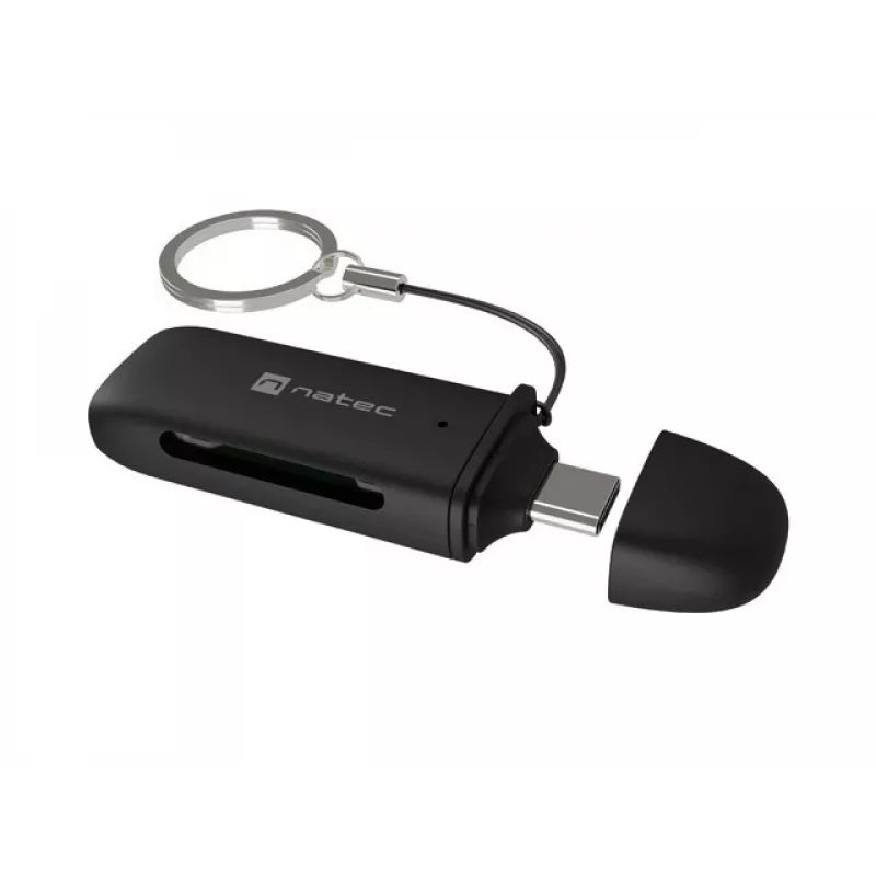 Lector de tarjetas NATEC SCARAB C SD/Micro SD USB 3.2 Gen 1 Negro (NCZ-2365)