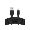 Belkin BOOST CHARGE Flex cable USB-A a Lightning CAA008BT1MBK, 1 m, negro