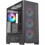 Caja de PC Silentware Air 2000 A-RGB negra — semitorre, ventana lateral de cristal templado