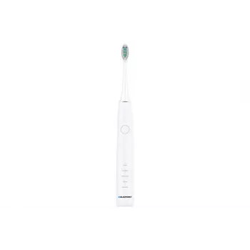 Cepillo de dientes eléctrico sónico BLAUPUNKT DTS201WH – compacto, blanco, cabezal ovalado, modo sensible, temporizador de 2 minutos, batería integrada de 5V