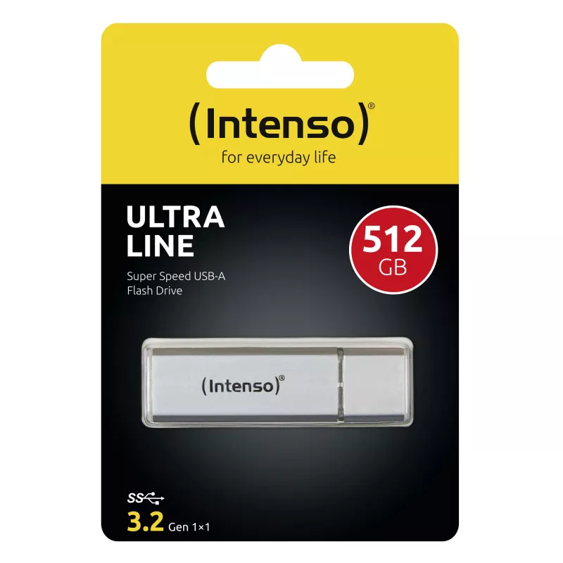 Memoria USB Intenso 512 GB USB Type-A 3.2 Gen 1 Plata
