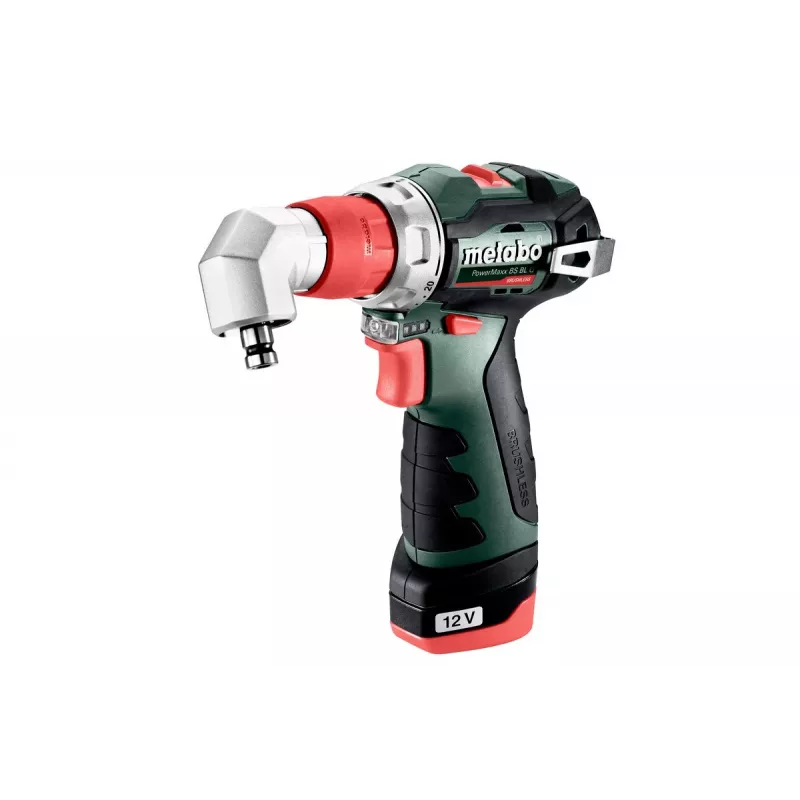Metabo PowerMaxx BS BL Q 601749500 taladro atornillador a batería, 12V, 38 Nm, 2x 2,0 Ah