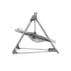 Hamaca para bebé Lionelo OTTO COZY gris — hamaca compacta para bebé, asiento suave, cinturón de seguridad