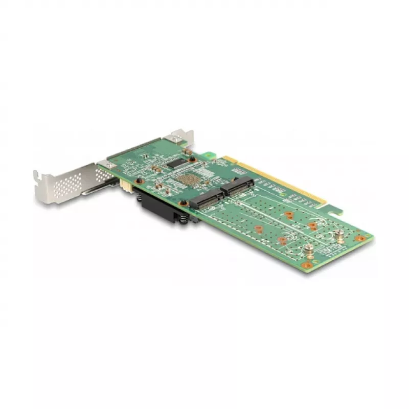 DeLOCK Tarjeta PCI Express x16 a 4 x NVMe M.2 Key M internos – formato Low Profile