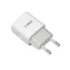 Cargador de interior AC IBOX C-35 universal blanco — 5 V máx., 0,3 A entrada, 1 A salida USB
