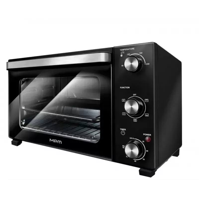 Horno compacto eléctrico mini MPM MPE-16/T — 35 L, 1500 W, convección, temporizador, puerta de cristal