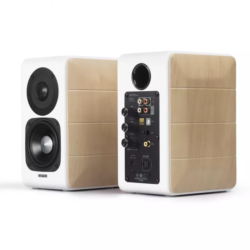 Altavoces Edifier S880DB 2 vías blanco, madera con cable e inalámbrico 88 W