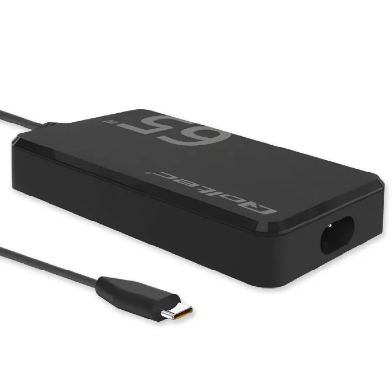 Cargador QOLTEC 65W GaN Super Fast slim PD 5-20V 3,25A USB-C