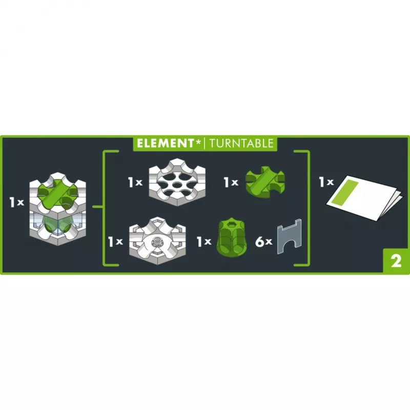 Ravensburger GraviTrax PRO Elemento Plato giratorio juguete de canicas (22433)