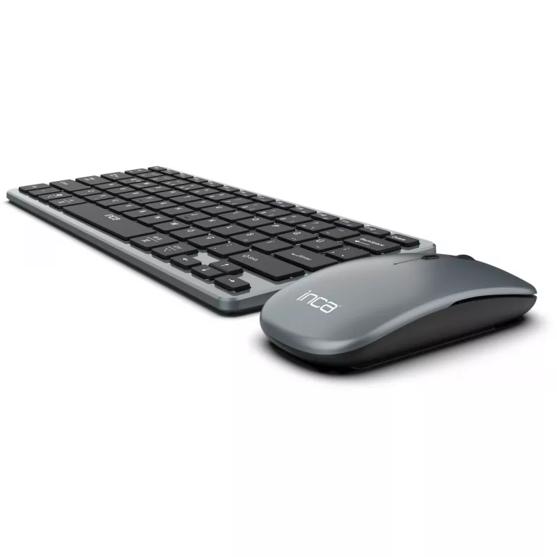 INCA IBK-572BT conjunto de teclado y ratón inalámbrico, gris