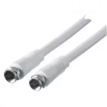 Cable coaxial SCHWAIGER KVC15 532 F a F 1,5 m Blanco