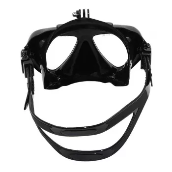 Máscara de buceo Telesin con soporte desmontable para cámaras de acción, modelo GP-DIV-GS2-BK