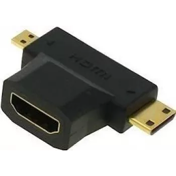ShiverPeaks BS77414 adaptador en T Mini / Micro HDMI