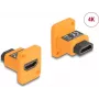 Módulo D-Type DeLOCK HDMI-A conector hembra a conector hembra 4K naranja