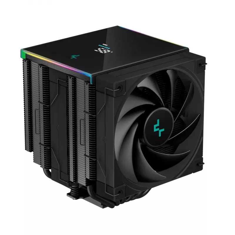 Disipador de aire para procesador DeepCool AK620 DIGITAL 12 cm Negro 1 unidad