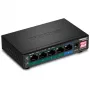 TRENDNET switch Gigabit PoE+ 5 puertos 60W