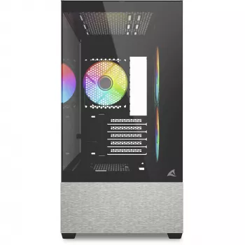 Caja Sharkoon MK7 ARGB mATX 2x cristal