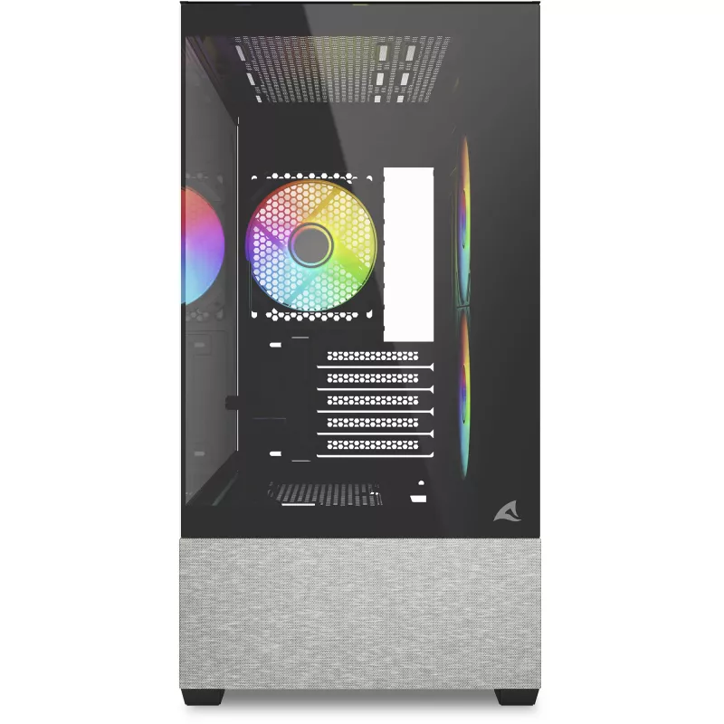 Caja Sharkoon MK7 ARGB mATX 2x cristal