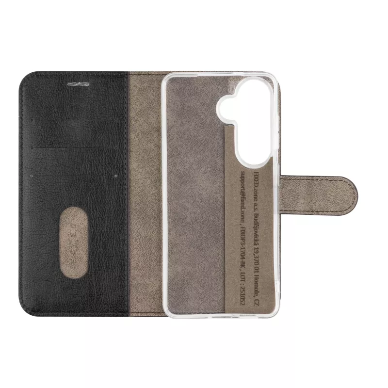 Fixed Opus funda tipo libro para Samsung Galaxy S26, negra, piel