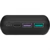 Batería externa de carga rápida 20.000 mAh (negra, PD, Quick Charge 3.0, Super Charge)