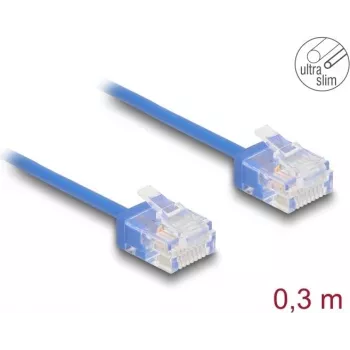 Cable de red DeLOCK RJ45 Cat.6 UTP 0,3 m azul