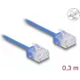 Cable de red DeLOCK RJ45 Cat.6 UTP 0,3 m azul