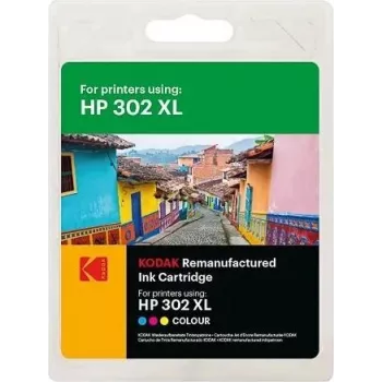 Cartucho de tinta Kodak XL compatible con HP 302XL/F6U67AE Color - Compatible - Cian