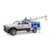 Coche Dodge RAM 2500 Service con luz giratoria y grúa BRUDER 02509